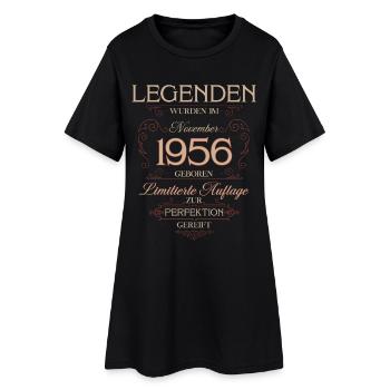 70th Birthday Legend November Vintage 1956 - Women’s T-Shirt Dress - black - Front