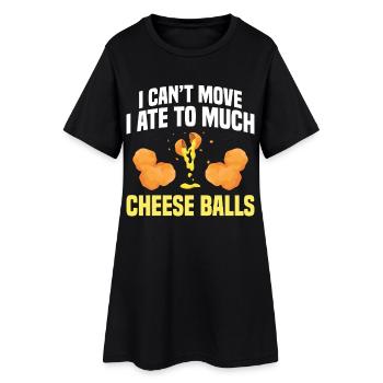 Accessoires de boule de fromage Costume Foodie pour enfants - Robe T-shirt Femme - noir - Devant