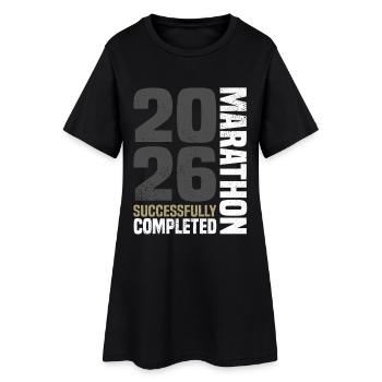 Marathon 2026 - Robe T-shirt Femme - noir - Devant