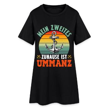 Baltic Sea MY SECOND HOME IS UMMANZ - Women’s T-Shirt Dress - black - Front