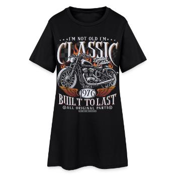 1976 Vintage Anniversaire Moto Cadeau - Robe T-shirt Femme - noir - Devant