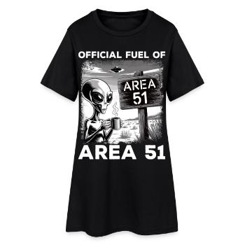 Funny Area 51 Alien UFO Amateurs de café - Robe T-shirt Femme - noir - Devant