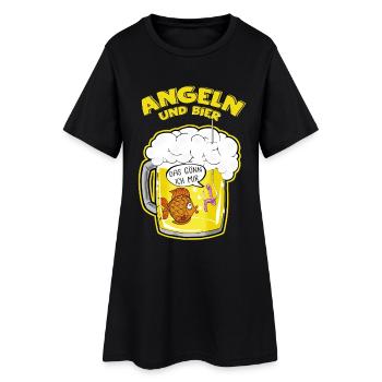 Angling - Women’s T-Shirt Dress - black - Front