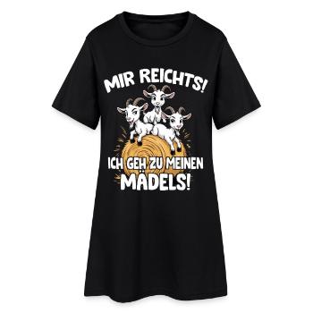 Fermier j’en ai assez, je vais voir mes filles - Robe T-shirt Femme - noir - Devant