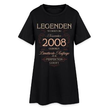 18ème Anniversaire Légende Novembre Millésime 2008 - Robe T-shirt Femme - noir - Devant