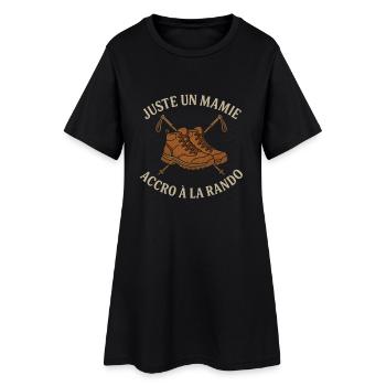 Humor Wandern Geschenk Oma Wanderer - Frauen T-Shirt-Kleid - Schwarz - Vorne