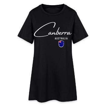 Design élégant Canberra, souvenir Canberra - Robe T-shirt Femme - noir - Devant