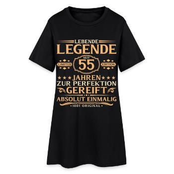55e anniversaire - Légende vivante depuis 55 ans - Robe T-shirt Femme - noir - Devant