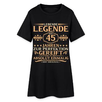 45th Birthday - Living Legend for 45 Years - Women’s T-Shirt Dress - black - Front