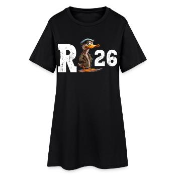 Pension 2026 Canard Retraité Retraité Drôle - Robe T-shirt Femme - noir - Devant