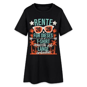 Pension 2026 Pension de retraite des retraités Adieu - Robe T-shirt Femme - noir - Devant