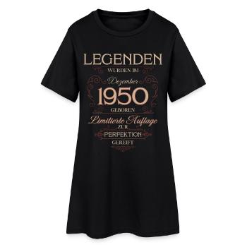 Légende du 75e anniversaire Décembre 1950 - Robe T-shirt Femme - noir - Devant