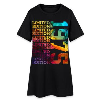 ÉDITION LIMITÉE 1975 51 ANS 51E ANNIVERSAIRE - Robe T-shirt Femme - noir - Devant