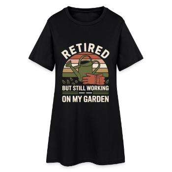 Humor Retirement - Women’s T-Shirt Dress - black - Front
