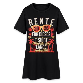 Pension 2026 Pension de retraite des retraités Adieu - Robe T-shirt Femme - noir - Devant