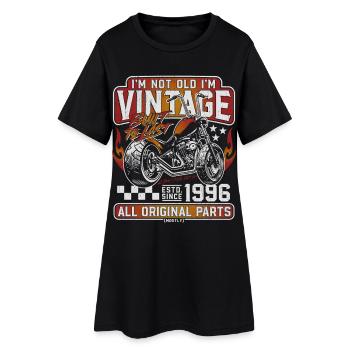 1996 Jahrgang Geburtstag Motorrad Geschenk - Frauen T-Shirt-Kleid - Schwarz - Vorne