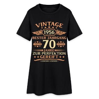 70th Birthday Living Legend since 1956 - Women’s T-Shirt Dress - black - Front