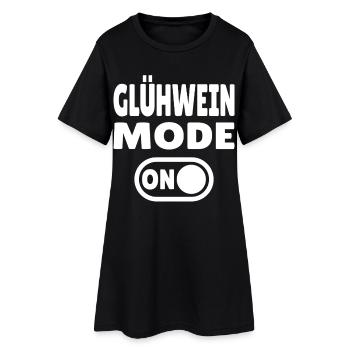 Glühwein Mode ON - Women’s T-Shirt Dress - black - Front