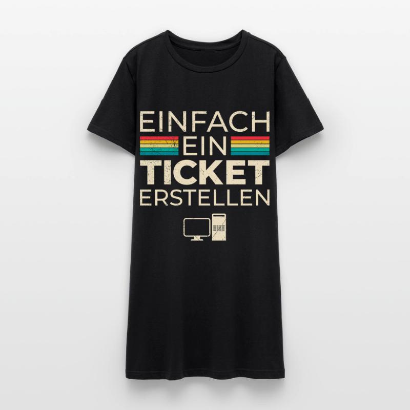 Science Coder JUST CREATE A TICKET FUNNY Women’s T-Shirt Dress