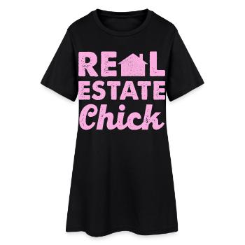 Real Estate Chic - Women’s T-Shirt Dress - black - Front