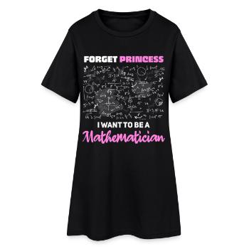 Je veux être mathématicien - Robe T-shirt Femme - noir - Devant