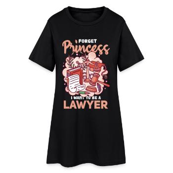 Forget Princess – Les rêves de l’avocat - Robe T-shirt Femme - noir - Devant