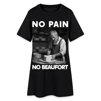 No Pain No Beaufort Humour Savoie Fromage Beaufort - Robe T-shirt Femme - noir - Devant