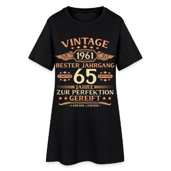 65th Birthday Living Legend since 1961 - Women’s T-Shirt Dress - black - Front