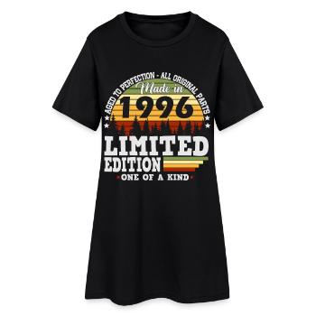 1996 Vintage Anniversaire Cadeau Rétro - Robe T-shirt Femme - noir - Devant