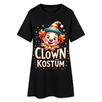 Cirque du Carnaval Costume de Clown - Robe T-shirt Femme - noir - Devant
