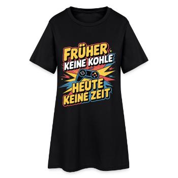 Lustiger Gaming-Spruch für Retro-Fans und Nerds - Frauen T-Shirt-Kleid - Schwarz - Vorne