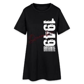 77th Birthday Original December Born 1949 - Women’s T-Shirt Dress - black - Front