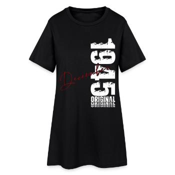 18. Geburtstag Original Dezember Jahrgang 1945 - Frauen T-Shirt-Kleid - Schwarz - Vorne