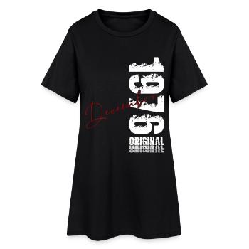 50e anniversaire Original Décembre Né en 1976 - Robe T-shirt Femme - noir - Devant