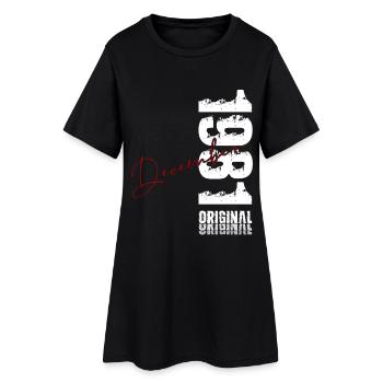 44e anniversaire Original Décembre Né en 1981 - Robe T-shirt Femme - noir - Devant