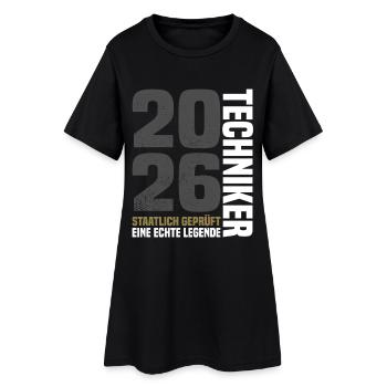 Technicien certifié par l’État - Robe T-shirt Femme - noir - Devant