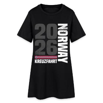Norway Cruise 2026 - Women’s T-Shirt Dress - black - Front