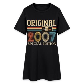 Gamer 18ème Anniversaire 18 Années Original 2007 - Robe T-shirt Femme - noir - Devant