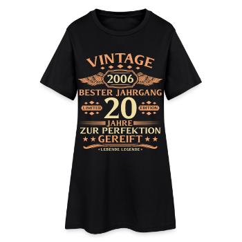 20e anniversaire Légende vivante depuis 2006 - Robe T-shirt Femme - noir - Devant