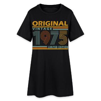 Original Vintage 1975 Edition Limitée - Robe T-shirt Femme - noir - Devant