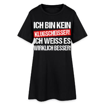 Je ne suis pas un malin, je le sais vraiment - Robe T-shirt Femme - noir - Devant