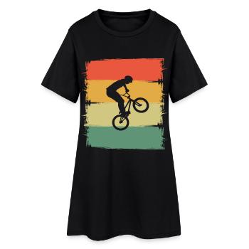 Le BMX - Robe T-shirt Femme - noir - Devant