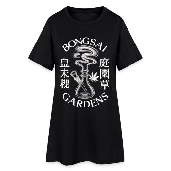 Bong Bongsai Pipe à Eau Zen Chemise - Robe T-shirt Femme - noir - Devant