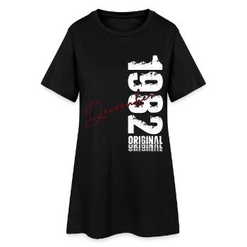 44e anniversaire Original Décembre Né en 1982 - Robe T-shirt Femme - noir - Devant