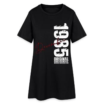 40ème Anniversaire Original Décembre Millésime 1985 - Robe T-shirt Femme - noir - Devant