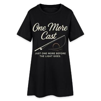 Ein Letzter Wurf Vor Sonnenuntergang - Frauen T-Shirt-Kleid - Schwarz - Vorne