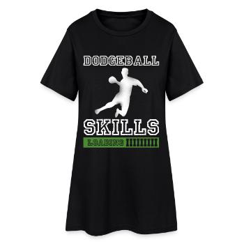 Chargement des compétences au ballon au prisonnier - Robe T-shirt Femme - noir - Devant