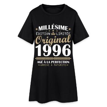 Millésime 1996 Original Cadeau Anniversaire 30 ans - Robe T-shirt Femme - noir - Devant