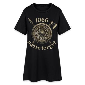 1066 Never Forget Viking Legacy - Frauen T-Shirt-Kleid - Schwarz - Vorne