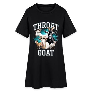 Gorge Chèvre Meme Y2K Bootleg Inportable - Robe T-shirt Femme - noir - Devant